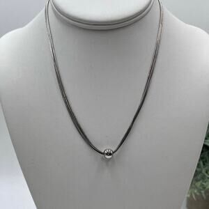 Silpada Sterling Silver Thoreau Multi Strand Ball Necklace Retired‎ N0914
